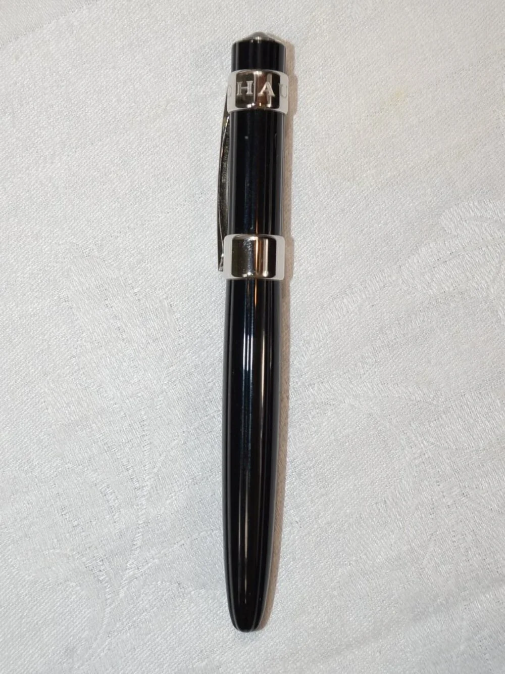 Chaumet Paris Luxury Black Lacquer & Palladium Pen - EUC WT